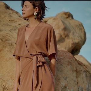 NWT ozma of california shiso dress in cedar